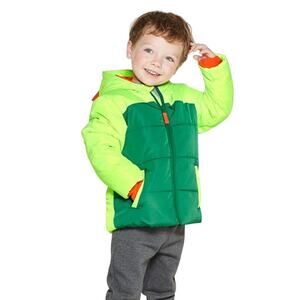 Cat & Jack Dinosaur Puffer Zip Up Toddler Jacket Winter Coat Parka Costume Boys
